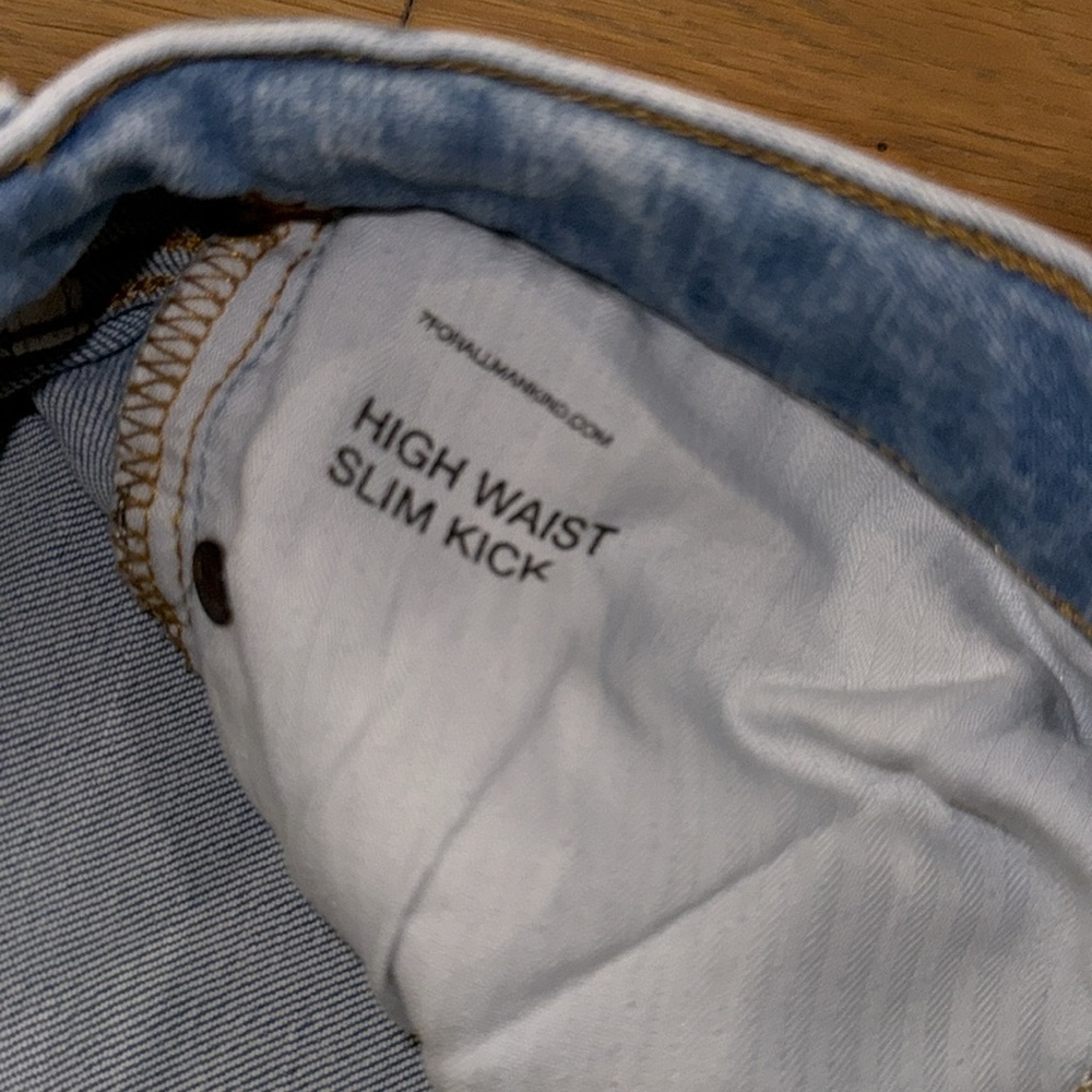 7 For All Mankind Denim High Waist Slim Kick Jeans - Picture 5 of 5